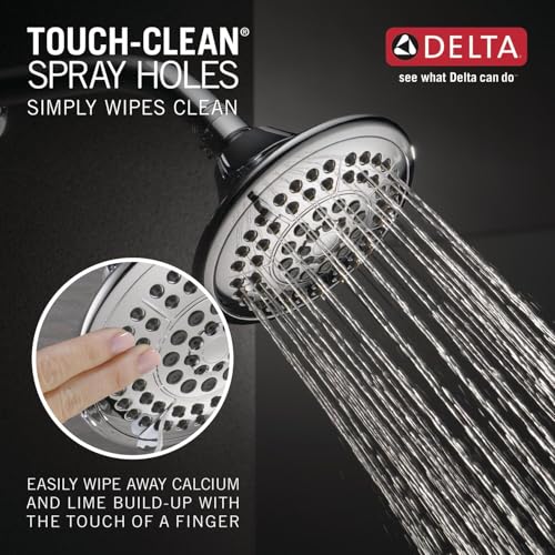 Chrome Single-Function Shower Faucet Set with 5-Spray Shower Head E35282