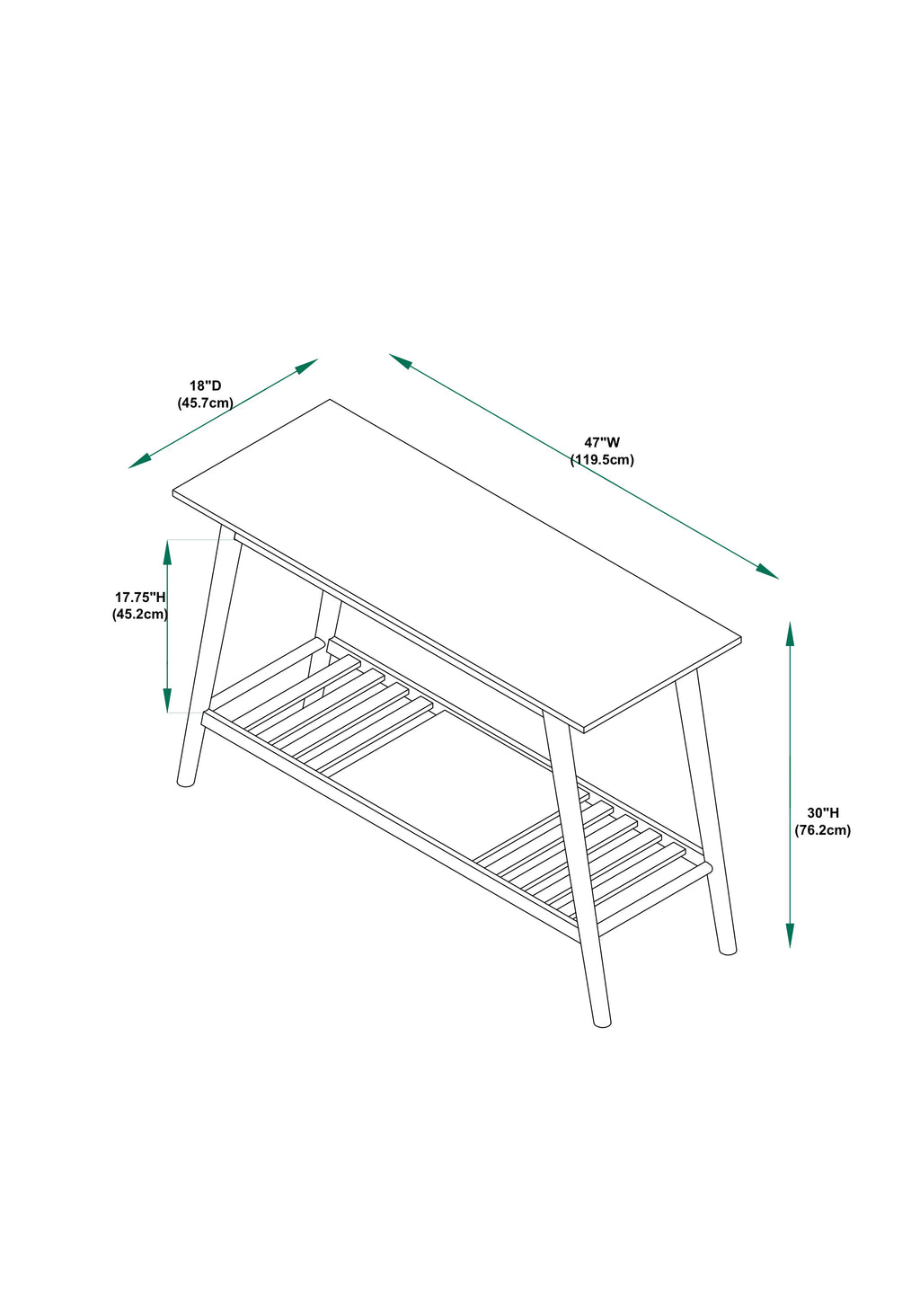 Walnut Console Table G1660