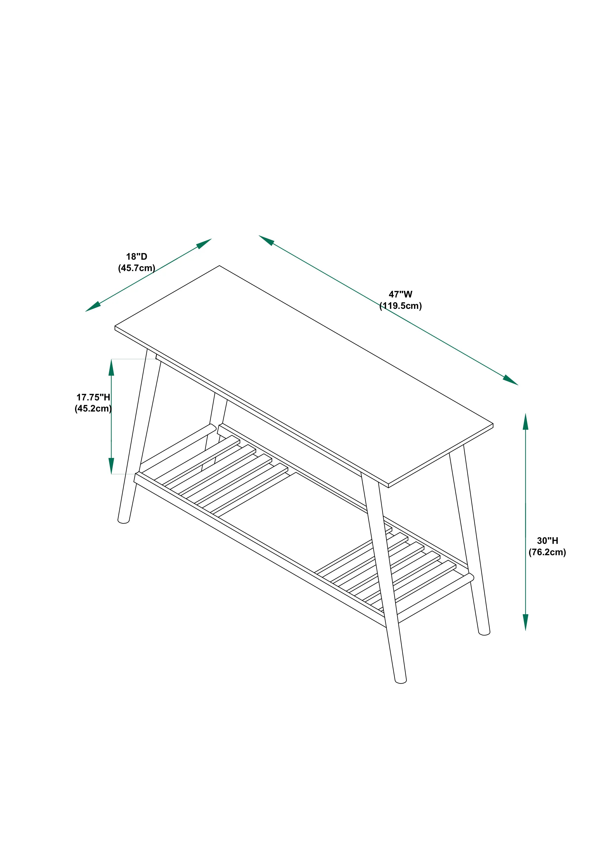 Walnut Console Table G1660