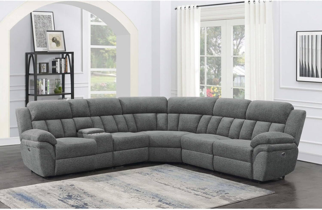 6-Piece Upholstered Power Sectional Charcoal H45821