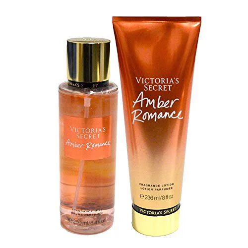 Amber Romance Fragrance Body Mist and All-Skin Lotion Set W37781