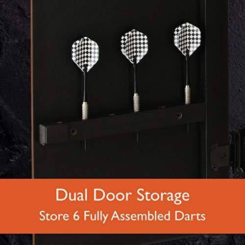 Electronic Dartboard with Cabinet Doors and Integrated Scoreboard C54881