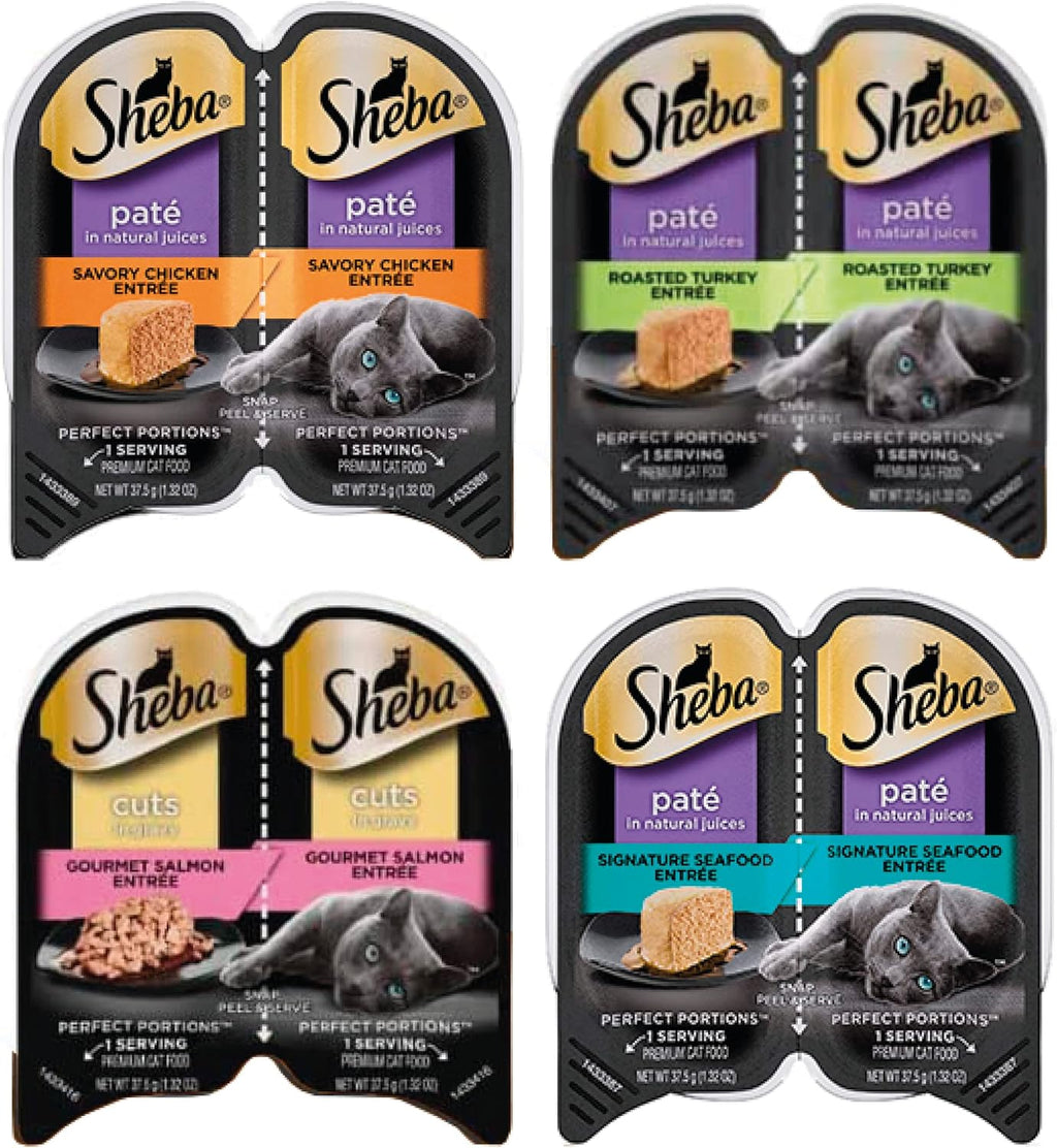 12 Packs (24 Servings) Wet Cat Food Variety Pack C817658