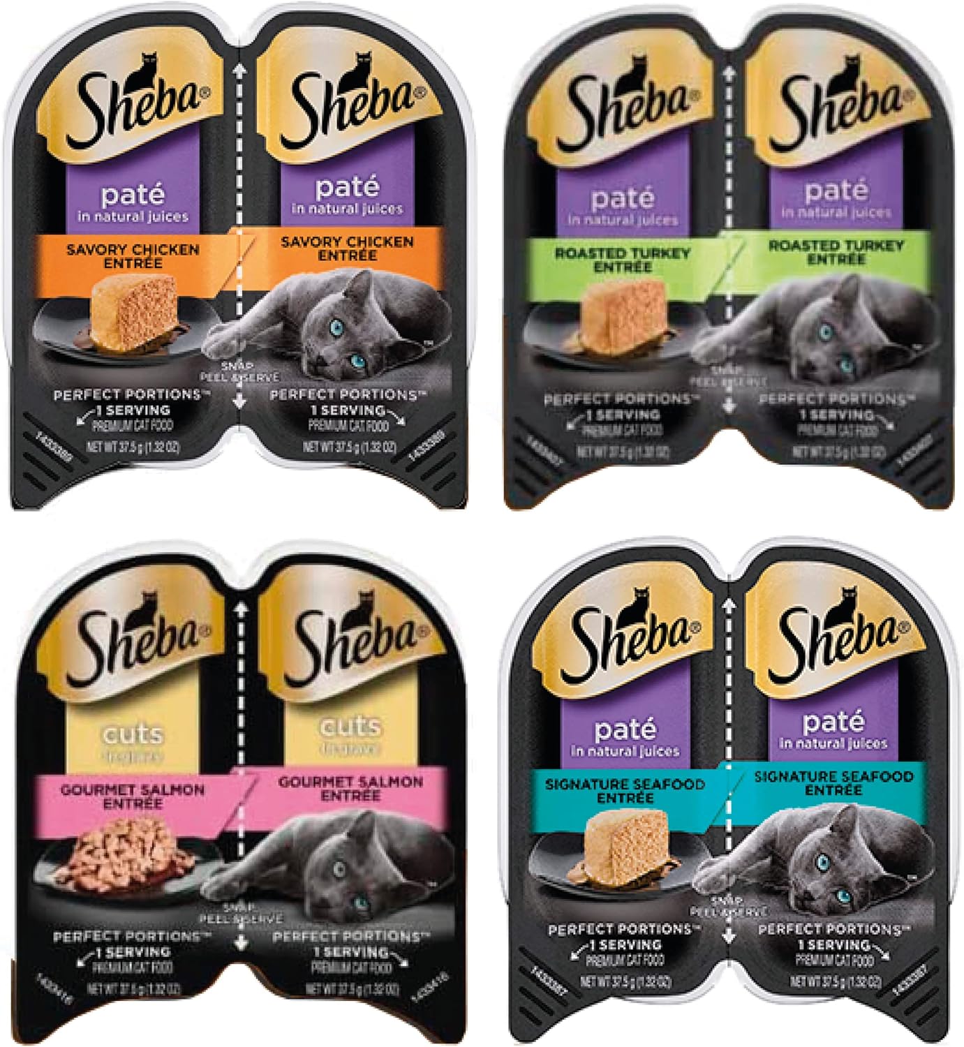 12 Packs (24 Servings) Wet Cat Food Variety Pack C817658