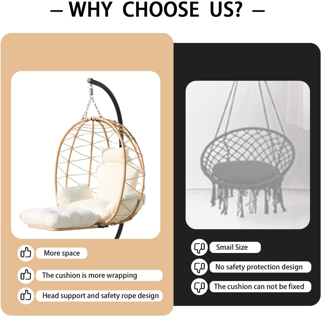 Small Hanging Egg Chair with Stand B970865