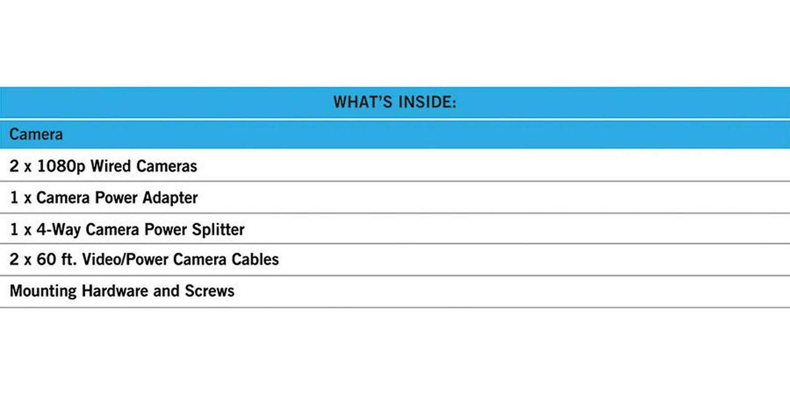 Black 2 Pack 1080p HD Wired Cameras H46005