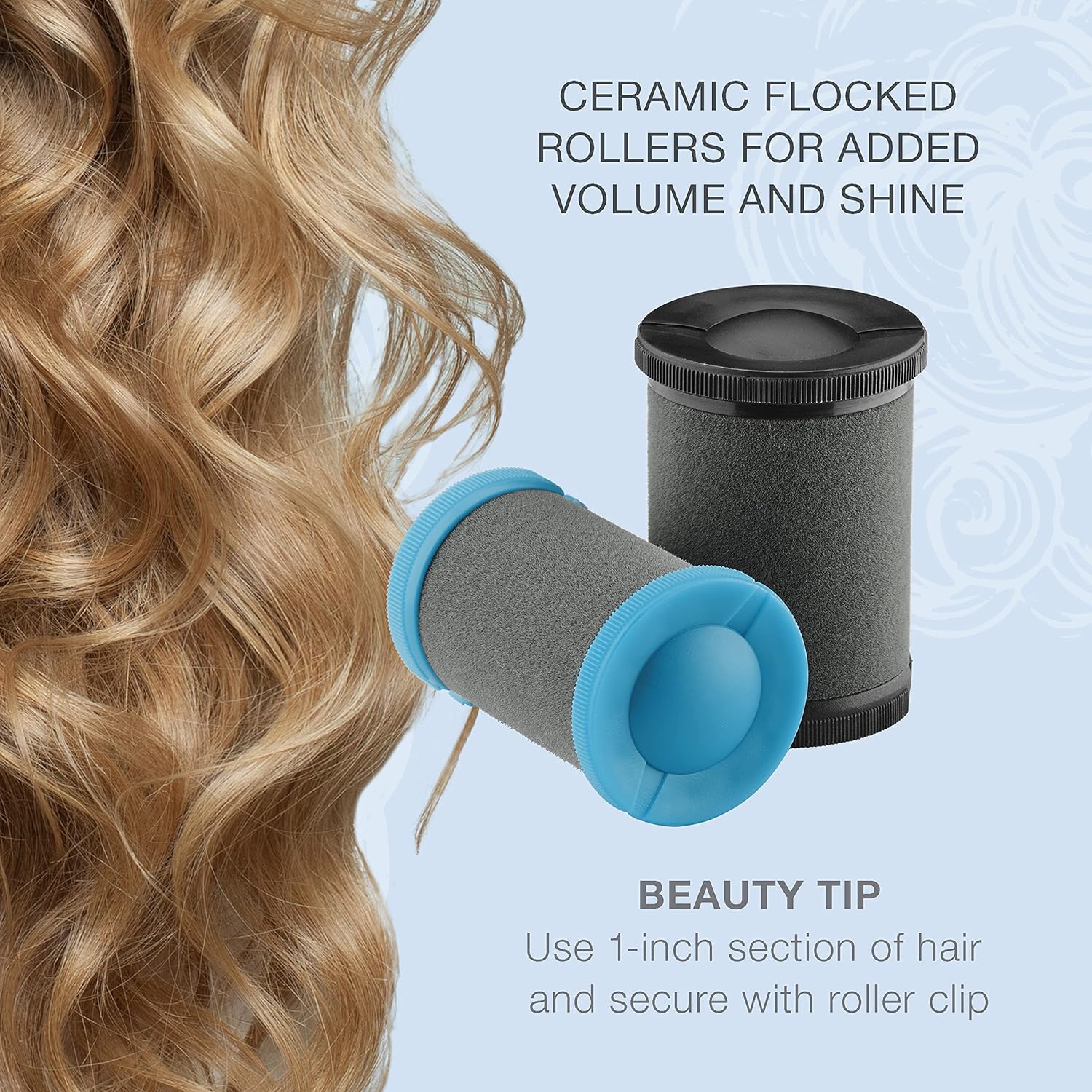 1 1/2-inch and 1 3/4-inch Ceramic Hot Rollers with Wire Pins N109335