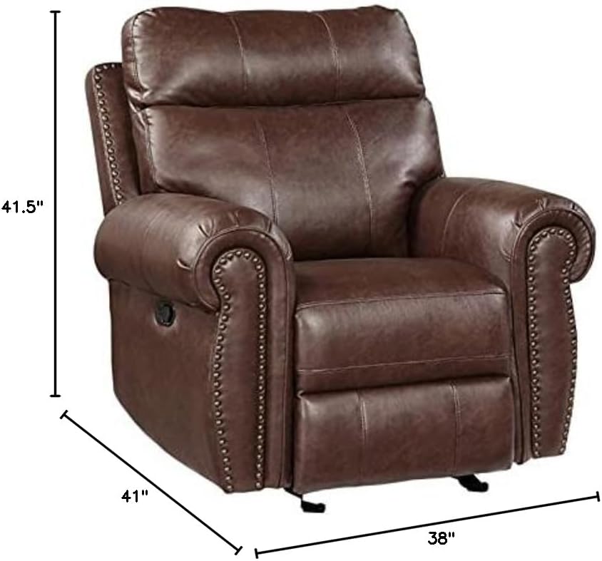 Brown Glider Recliner L92743