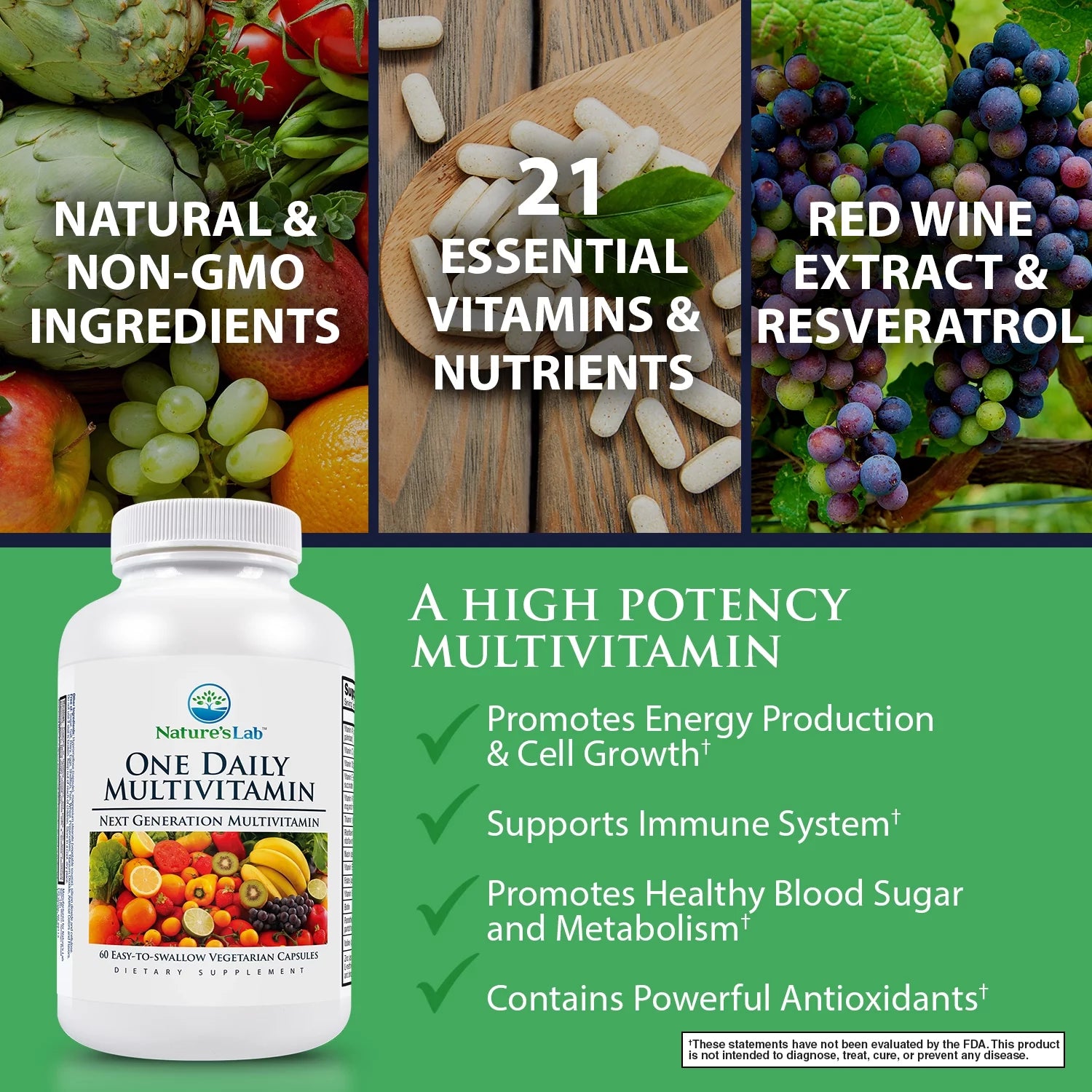 One Daily Multivitamin - 60 Capsules Y7324