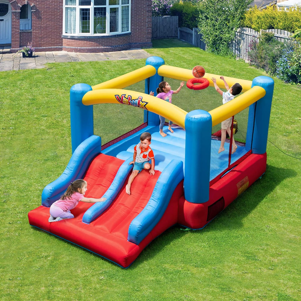 Bounce House with Blower, Double Slide, 300 LBS Capacity O8077