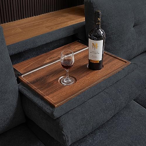 Beige Microfiber L Shaped Sectional Sofa with Storage Chaise H25164