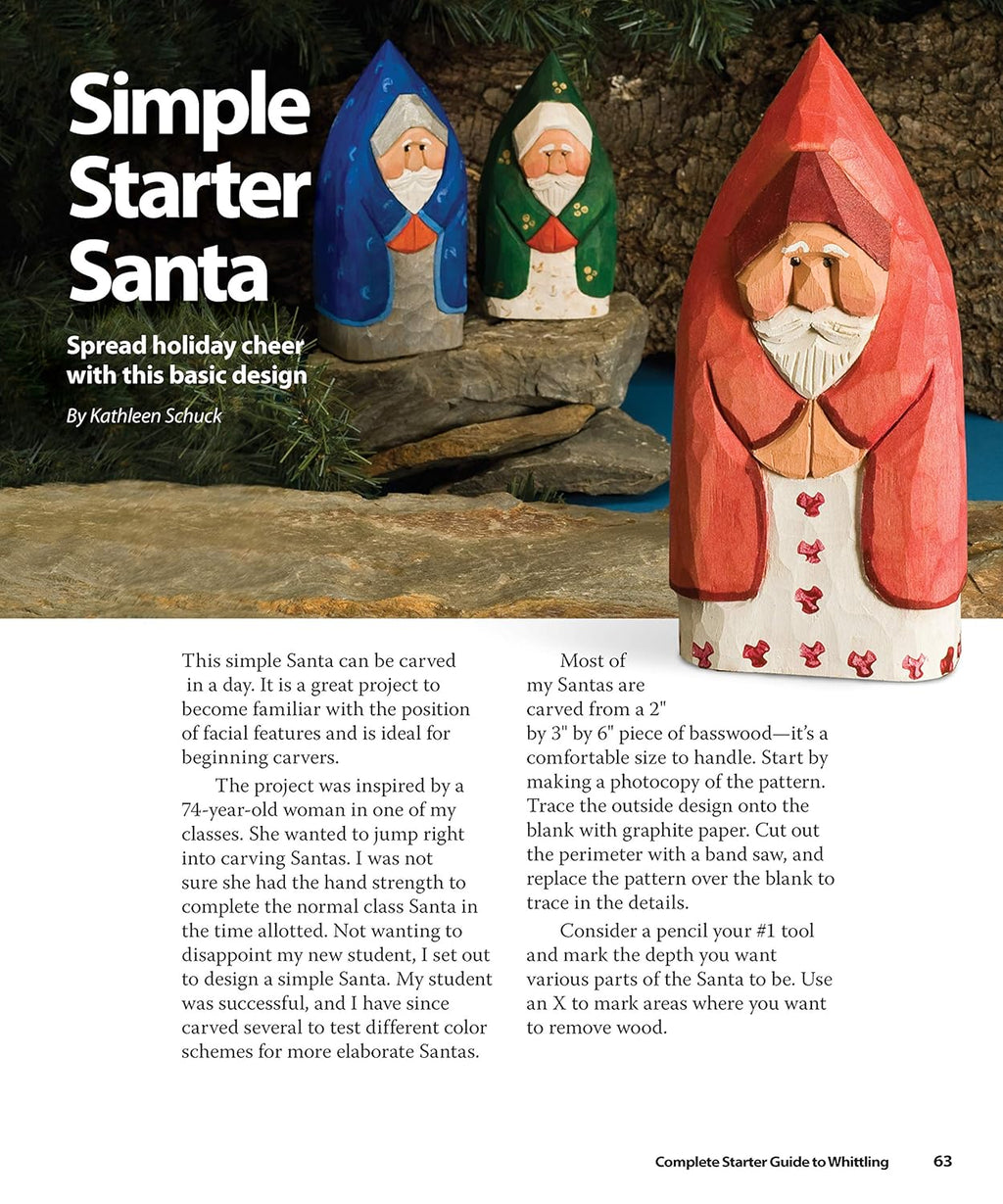 Whittling Guide with Step-by-Step Instructions and Patterns R76909
