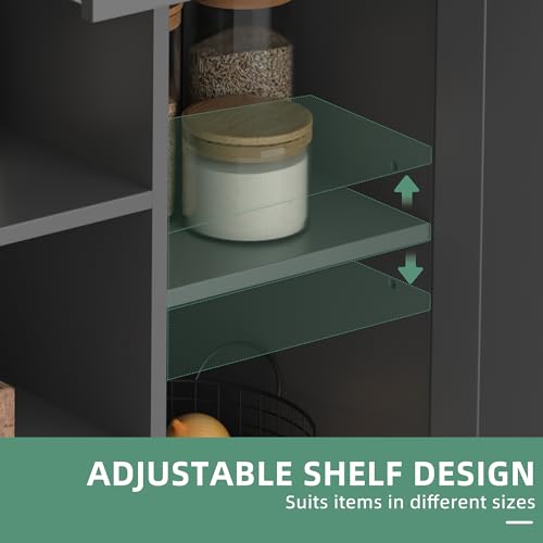 White Kitchen Island with Drop Leaf and Storage on Wheels Y749274