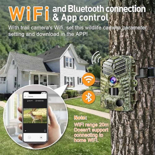 2.7K 48MP Night Vision Motion Activated Trail Camera with 64GB Micro SD Card P913