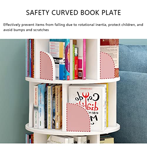 White Rotating 6 Tier Bookshelf N888616