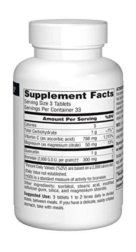 Activated Quercetin Bioflavonoid Complex, 100 Ct Y62223