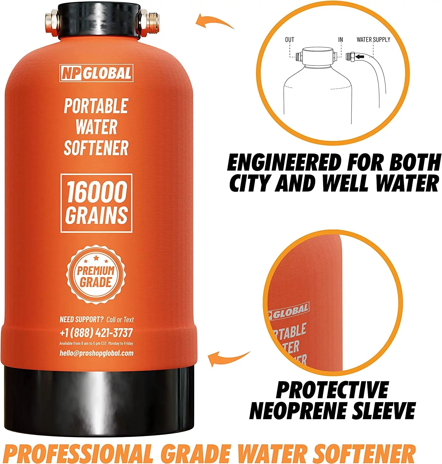Portable 16,000 Grain RV Water Softener W521964