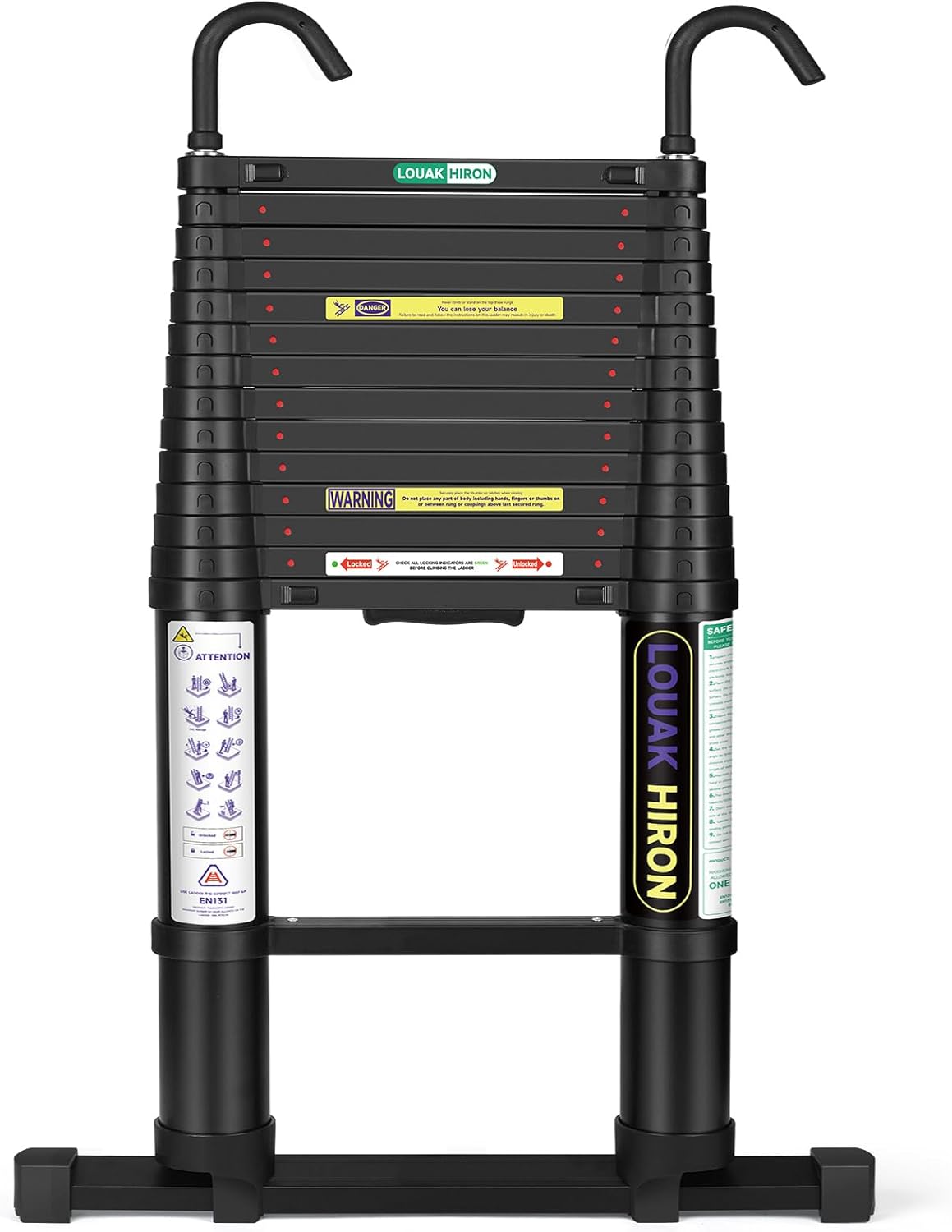 15 FT Aluminum Telescoping Ladder F462