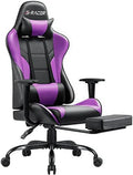 Black Ergonomic Gaming Chair with Footrest N591668
