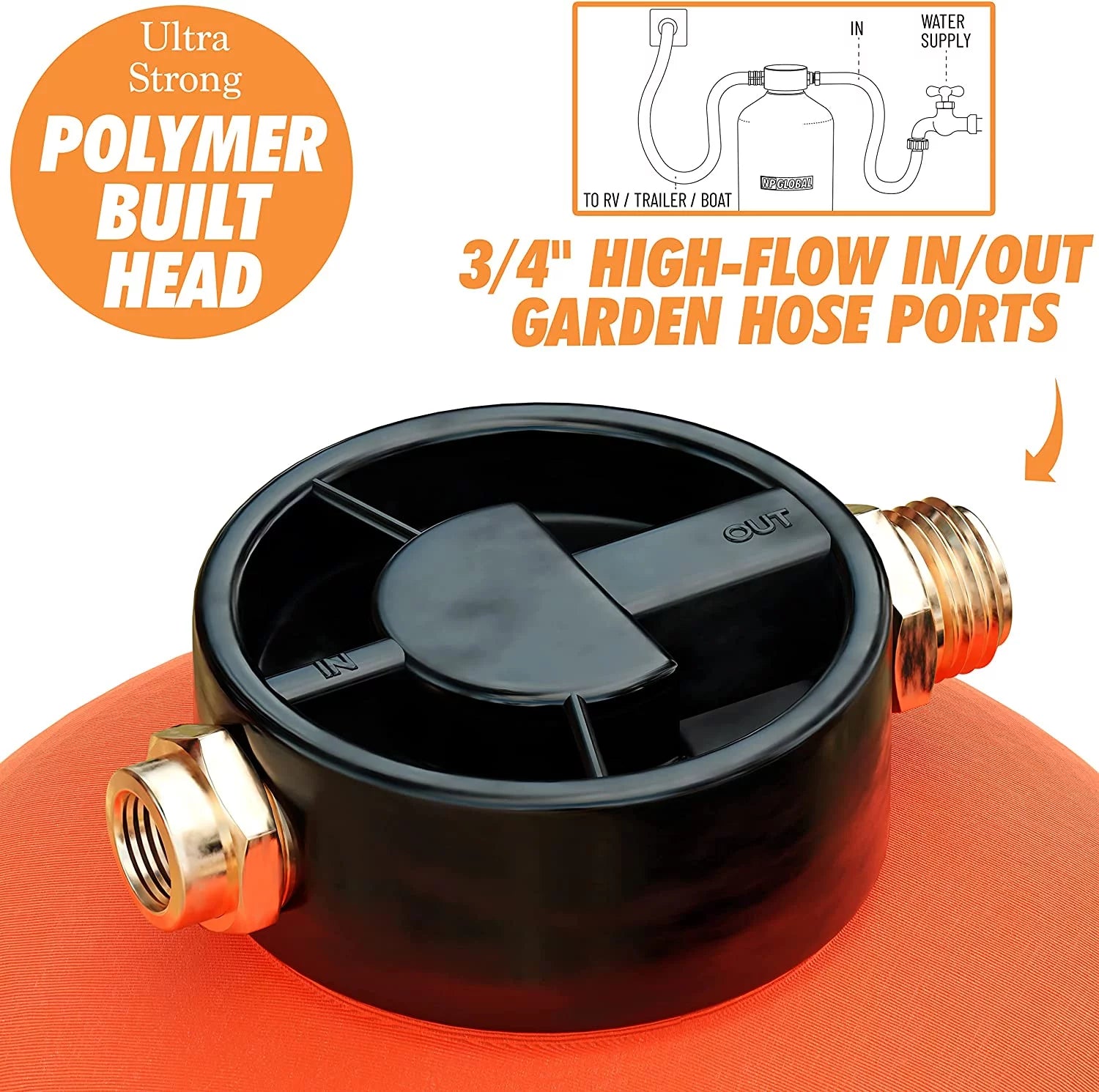 Portable 16,000 Grain RV Water Softener W521964