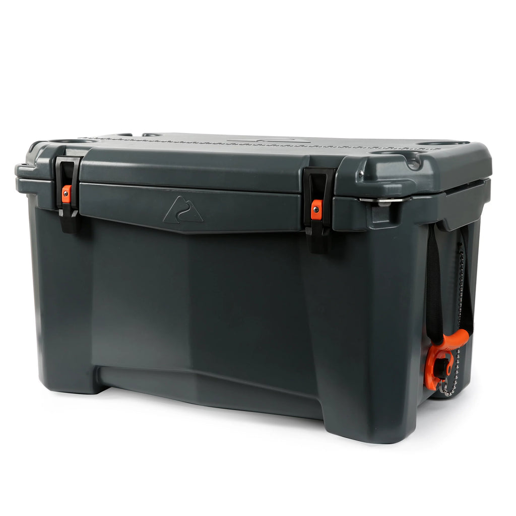 Gray 52 Quart Hard Sided Chest Cooler M52126