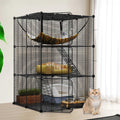 Cat Cage Cat Enclosures Cat Kennel with Extra Large Hammock F450698