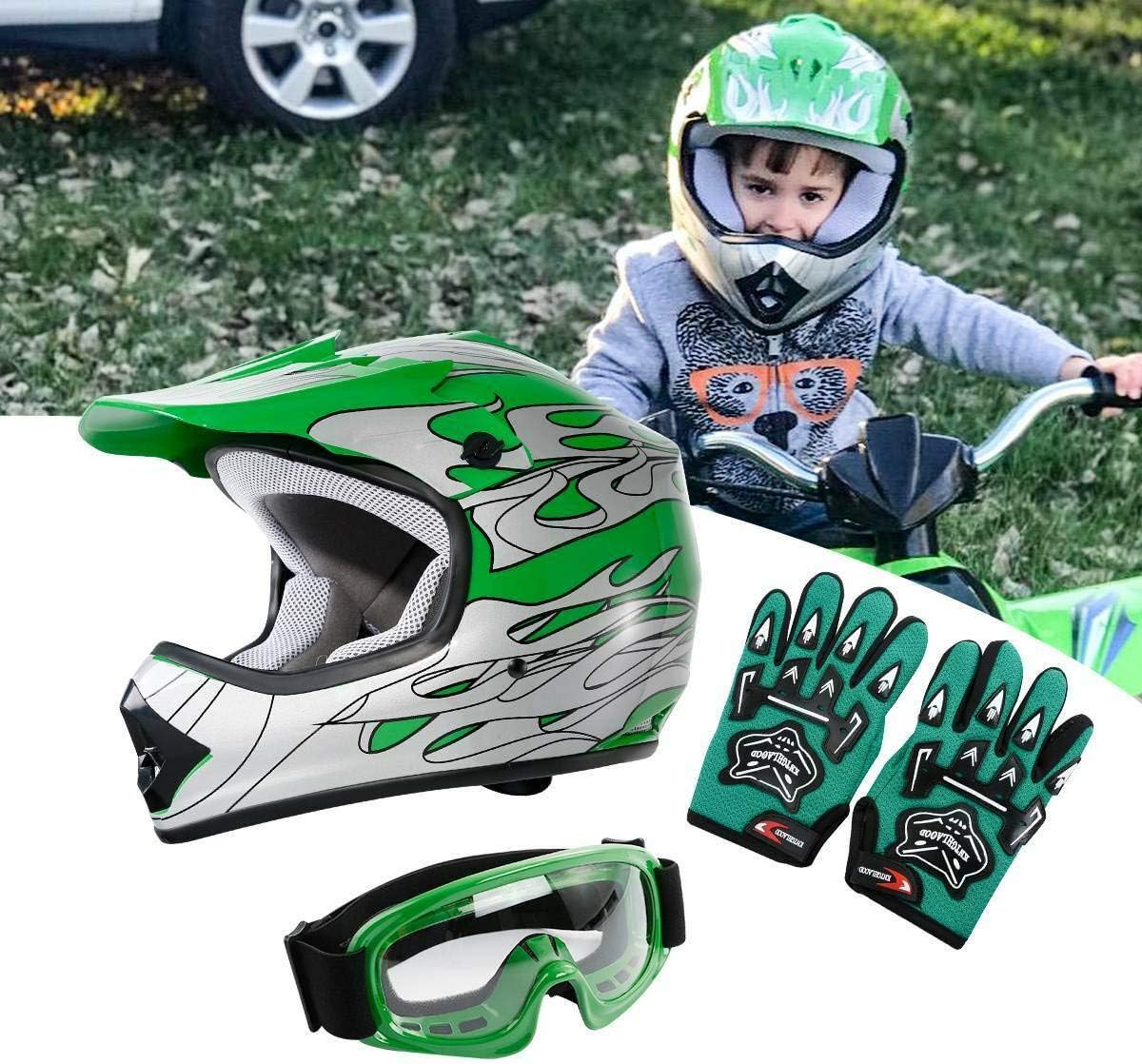DOT Youth Offroad Dirt Bike Helmet J124