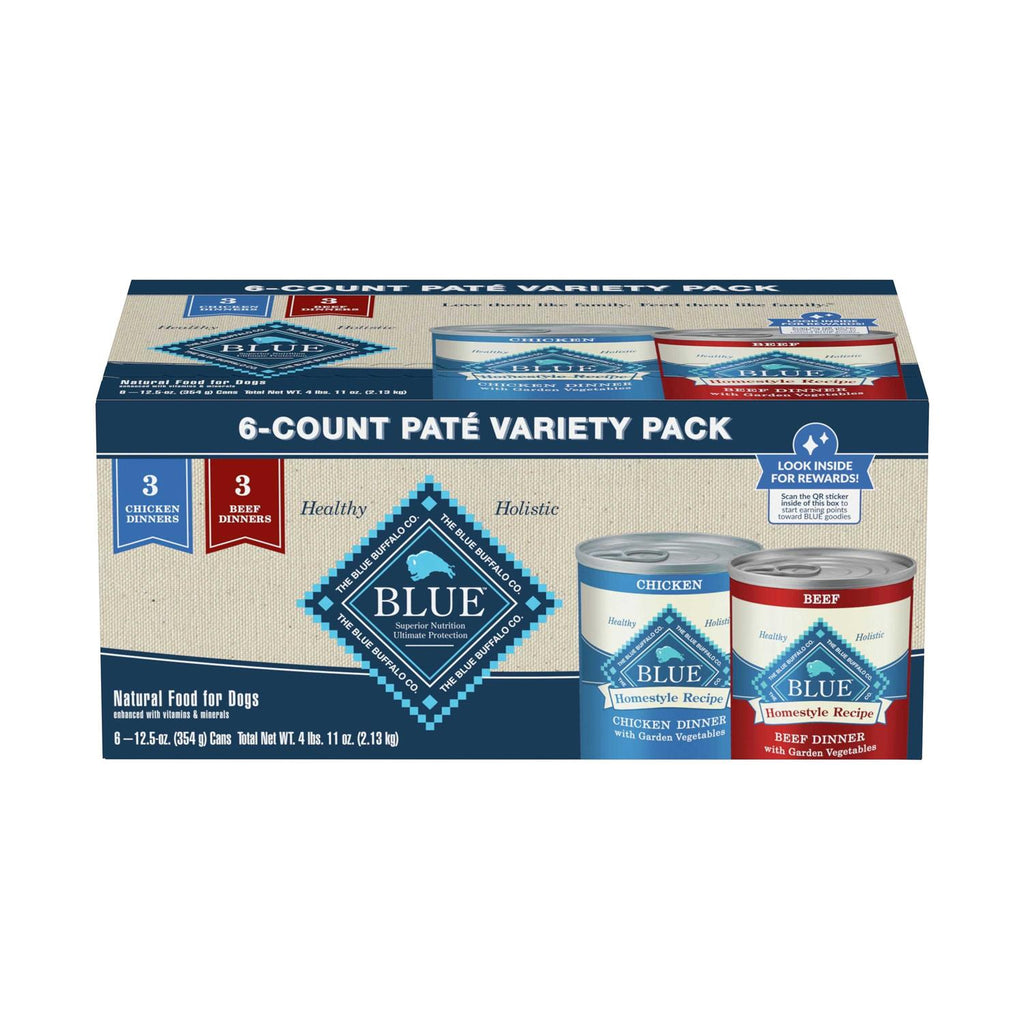 Blue Buffalo Homestyle Recipe Variety Pack Wet Dog Food T5163