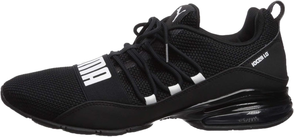 Black/White 10.5 Woven Running Shoe V28156