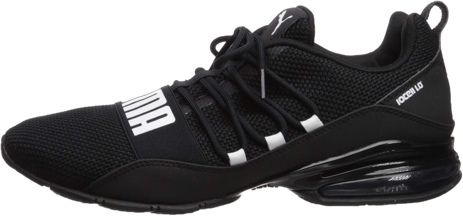 Black/White 10.5 Woven Running Shoe V28156