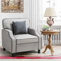Light Gray Fabric Accent Armchair C89399