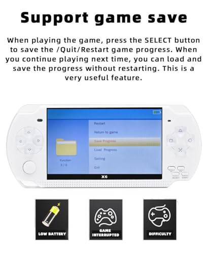 4.3 inch 8GB 2000 Games Handheld Game Console H6864