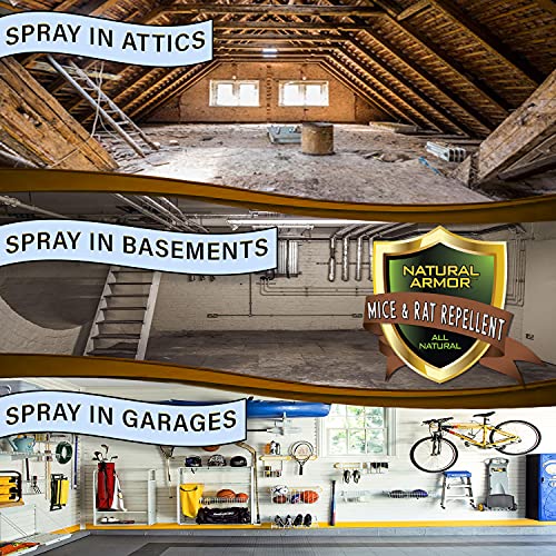 128 OZ Peppermint Natural Rodent Repellent Spray U975