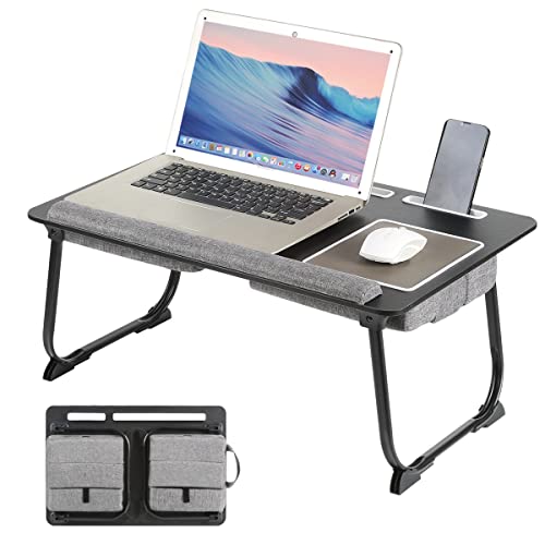 3 in 1 Foldable Adjustable Height Lap Desk with Cushion Q135