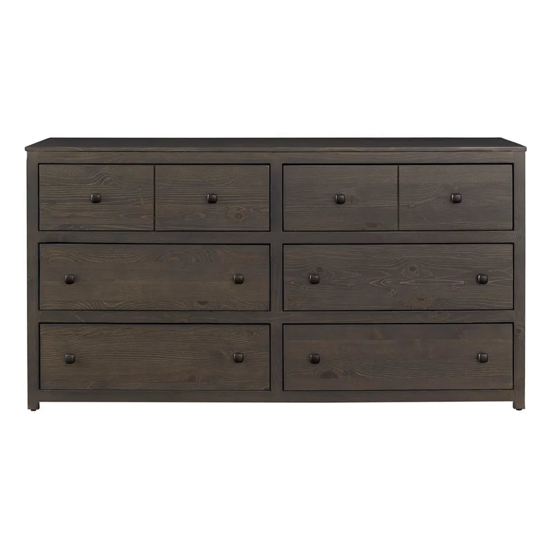 Stone Brown 6-Drawer Wood Dresser F238