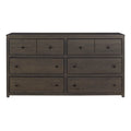 Stone Brown 6-Drawer Wood Dresser F238