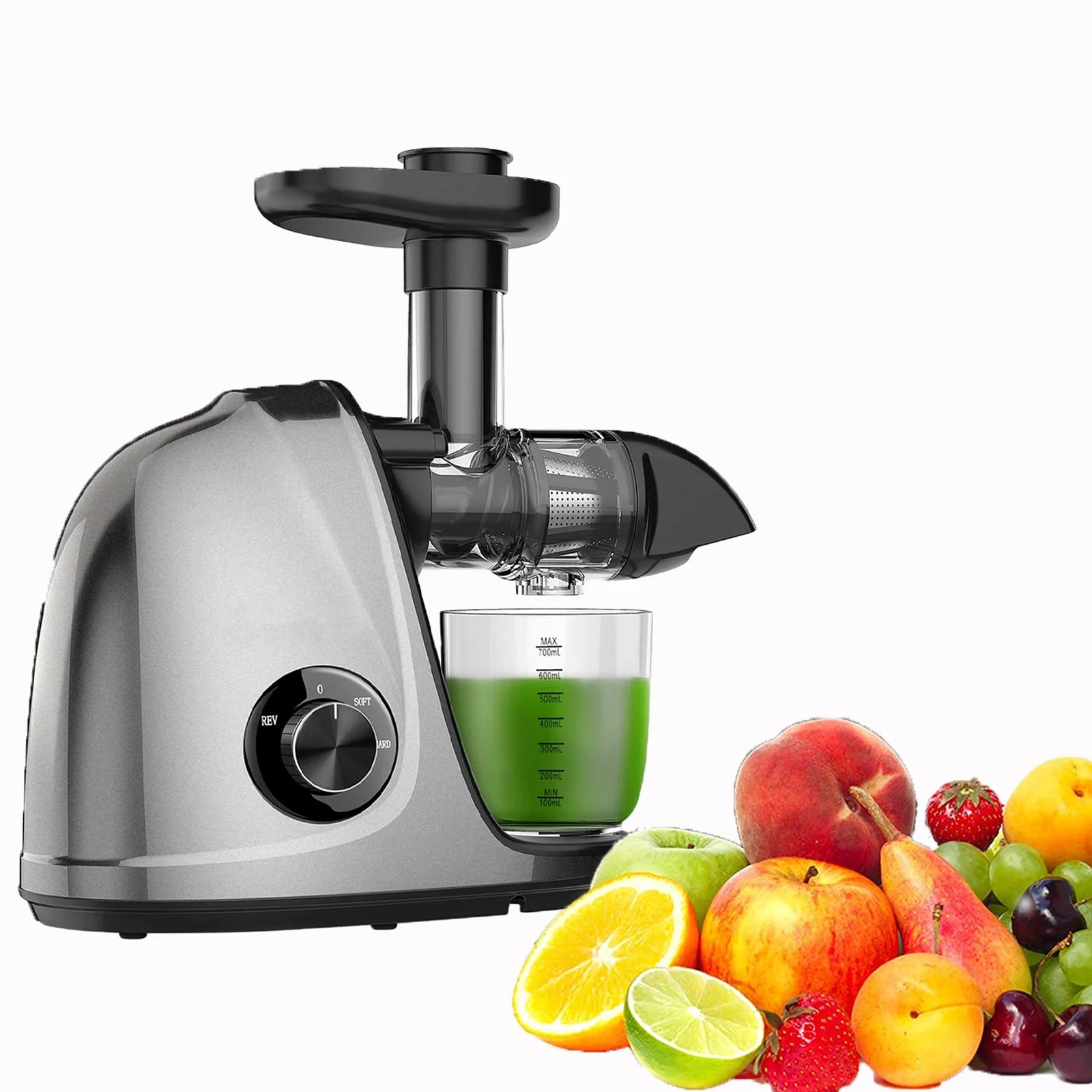 Cold Press Slow Juicer with 2-Speed Modes (Grey) J50692