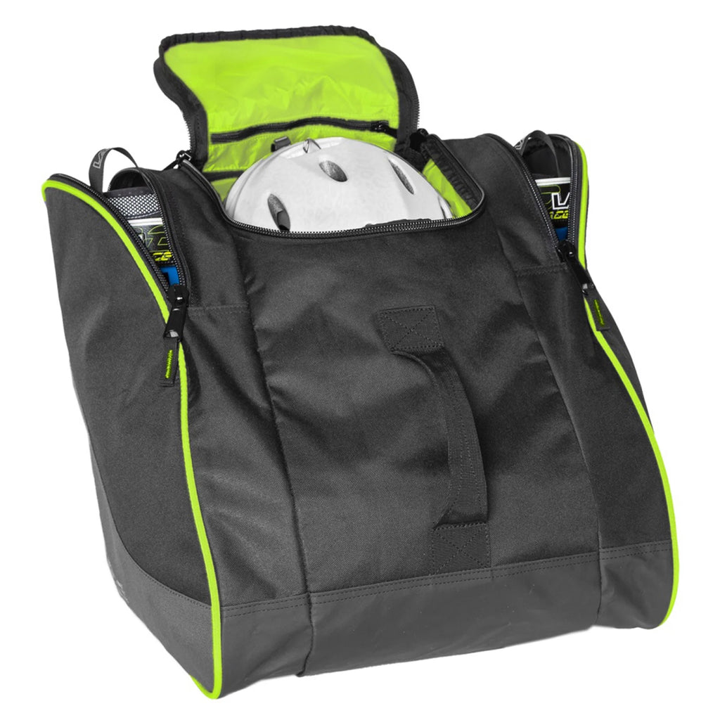 Green/Black Padded Ski Boot & Gear Backpack Bag L262