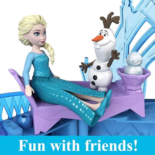 Storytime Stackers Elsa Ice Palace Stackable Castle Doll House with Small Doll & 8 Pieces S3661