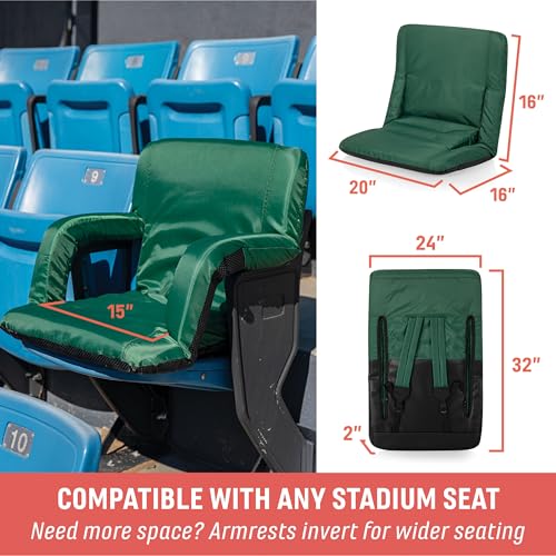 Burgundy Reclining Stadium Seat B850857