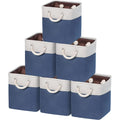 Set of 6 Fabric Storage Bins with Handles D940471