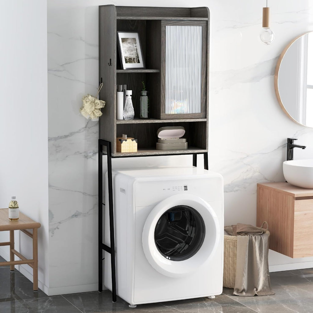 Over The Toilet Storage Cabinet with Sliding Door W6193