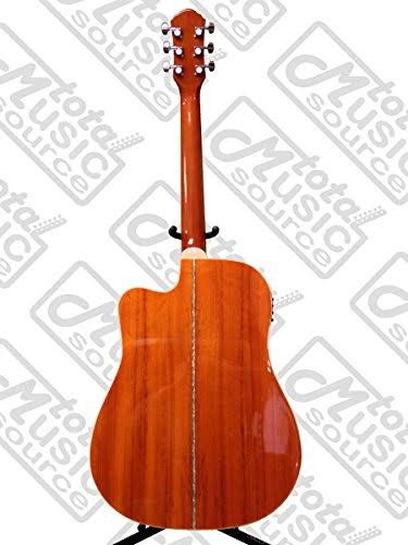Flame Yellow Sunburst Dreadnought Guitar X87093