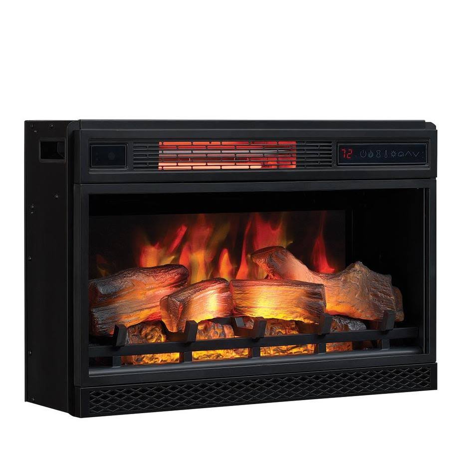 Black Electric Fireplace Insert L452