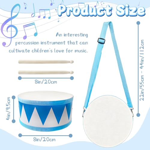 8 Inch Wooden Drum Set with 2 Drumsticks K2765