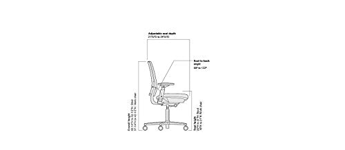 Platinum Frame/Base Task Chair with 4 Way Adjustable Arms I117