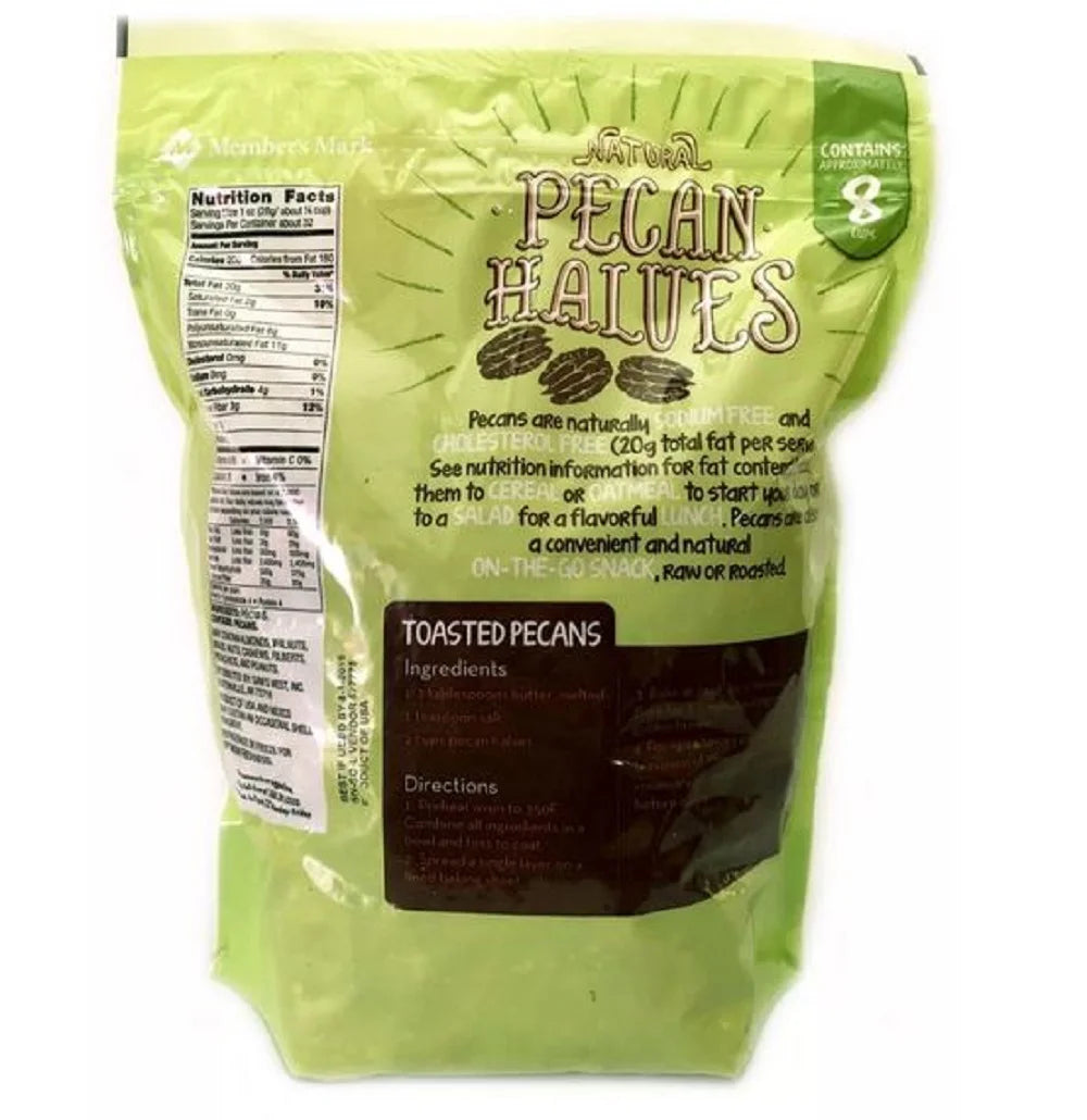 2 Pack Natural Pecan Halves (2 lbs.) E463148