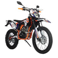 250cc Dirt Bike with 5-Speed Manual Transmission, Electric/Kick Start, 21"/18" Wheels, Orange A7112
