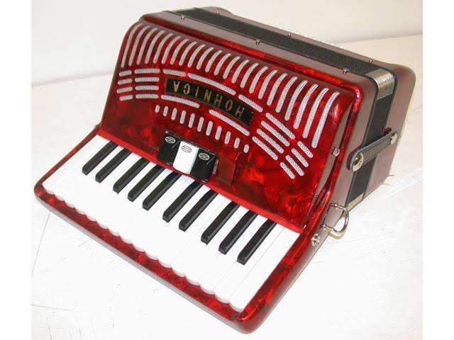 Red 48-BASS Accordion F405181