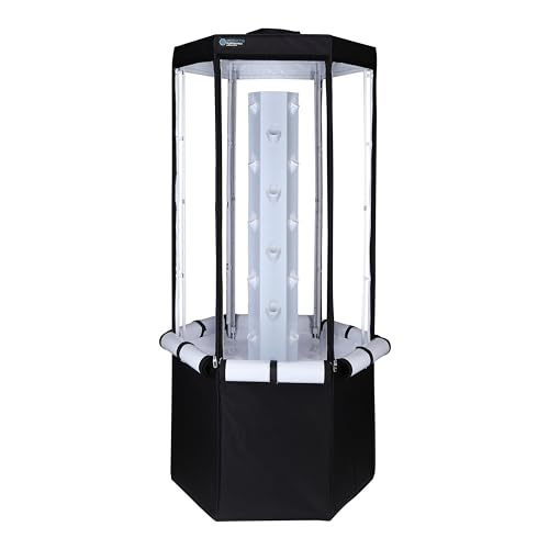 Indoor Hydroponic Growing System with Grow Tent, 150W LED Grow Lights, Fan & Wheels N13961